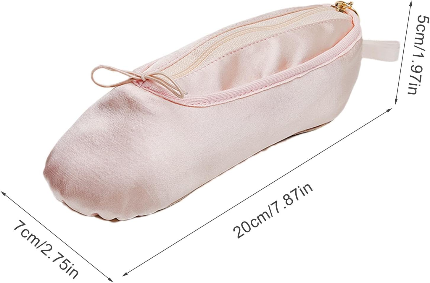 Ballet Shoes Bag,Travel Bag Case Ballet Bag for Dance Makeup - Zipper Secured Make up Bag, Portable Cosmetic Case Holds Cosmetic Toiletries Accessories image number 1