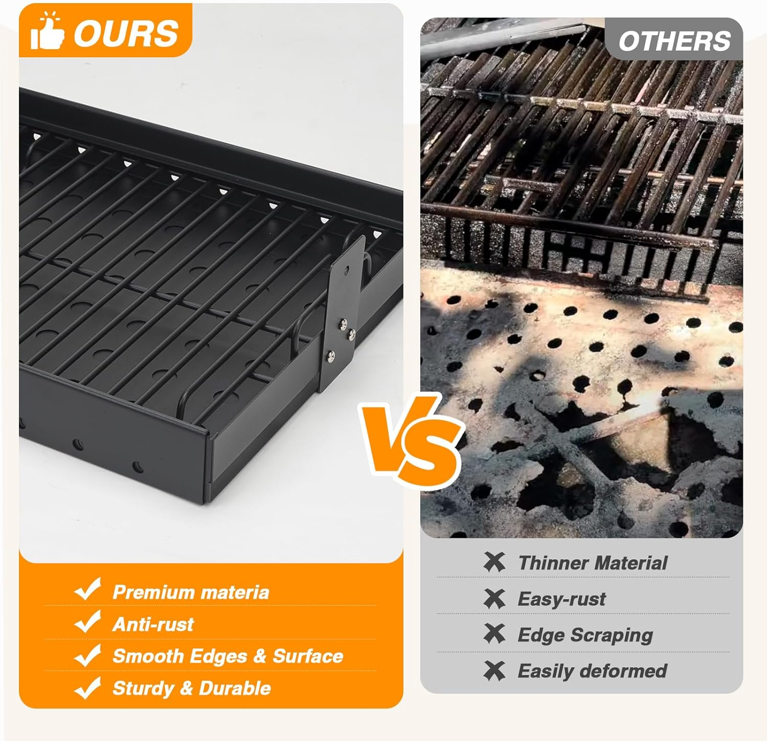 PS9900 15-28 Inch Charcoal Tray Replacement Parts for Smoke Hollow,Charcoal Basket for 47183T-21 6500 6800 8500 47183T HC4518L PS9500 SH5000 SH7000 SH19030119 SH19030219 SH9916 Smoke Hollow Grill Part image number 5