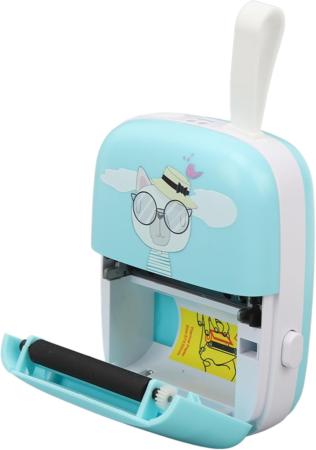 Printer, Portable Thermal Printer, Sticker Maker Machine Mini Printer, Label Printer Home Photo Scrapbook Small Printer for Learning Assistance, Study Notes, Picture (Blue) image number 2