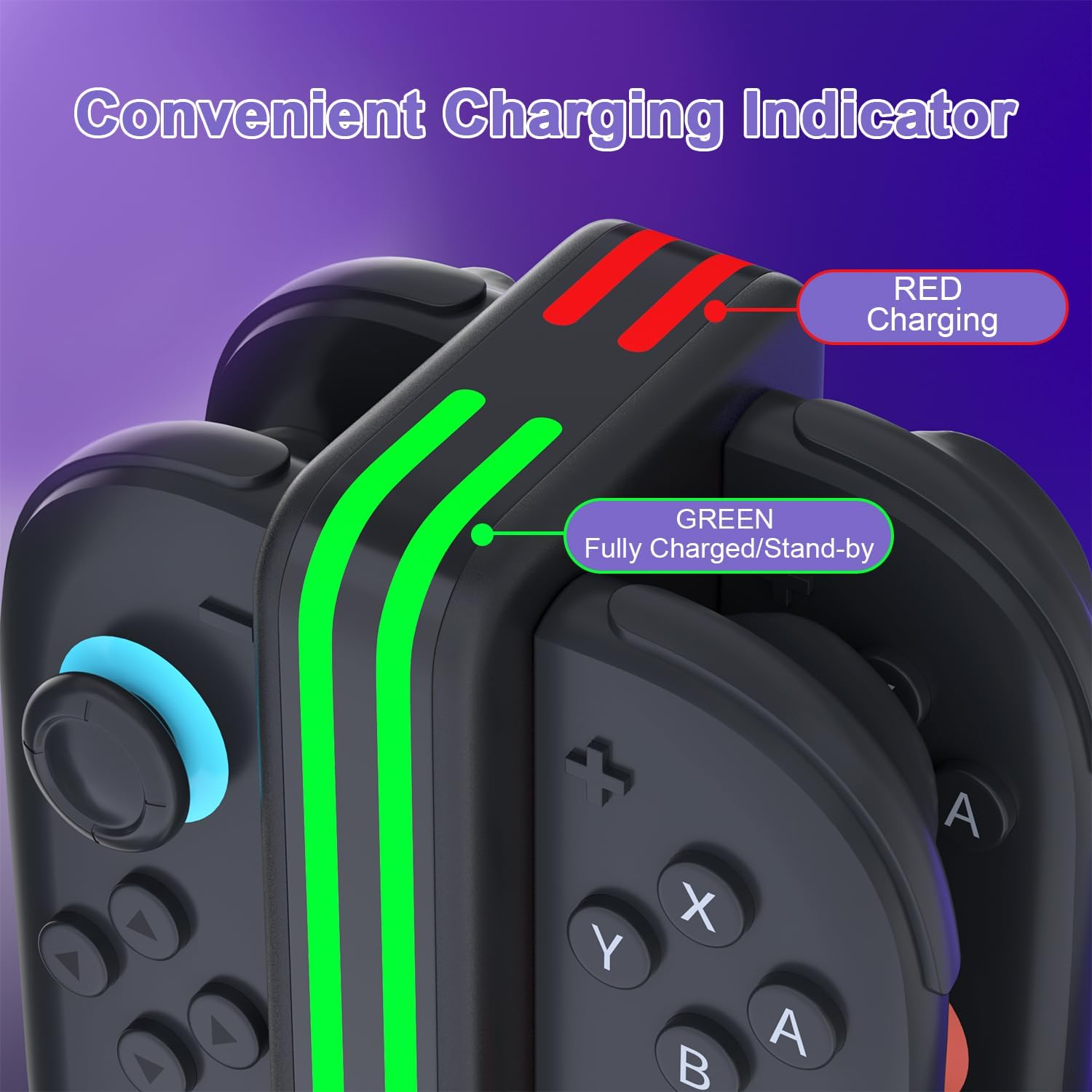 Switch 2 Joycon Charging Dock for Nintendo Swich 2 Joy-Con（Only Fit Switch 2） image number 1