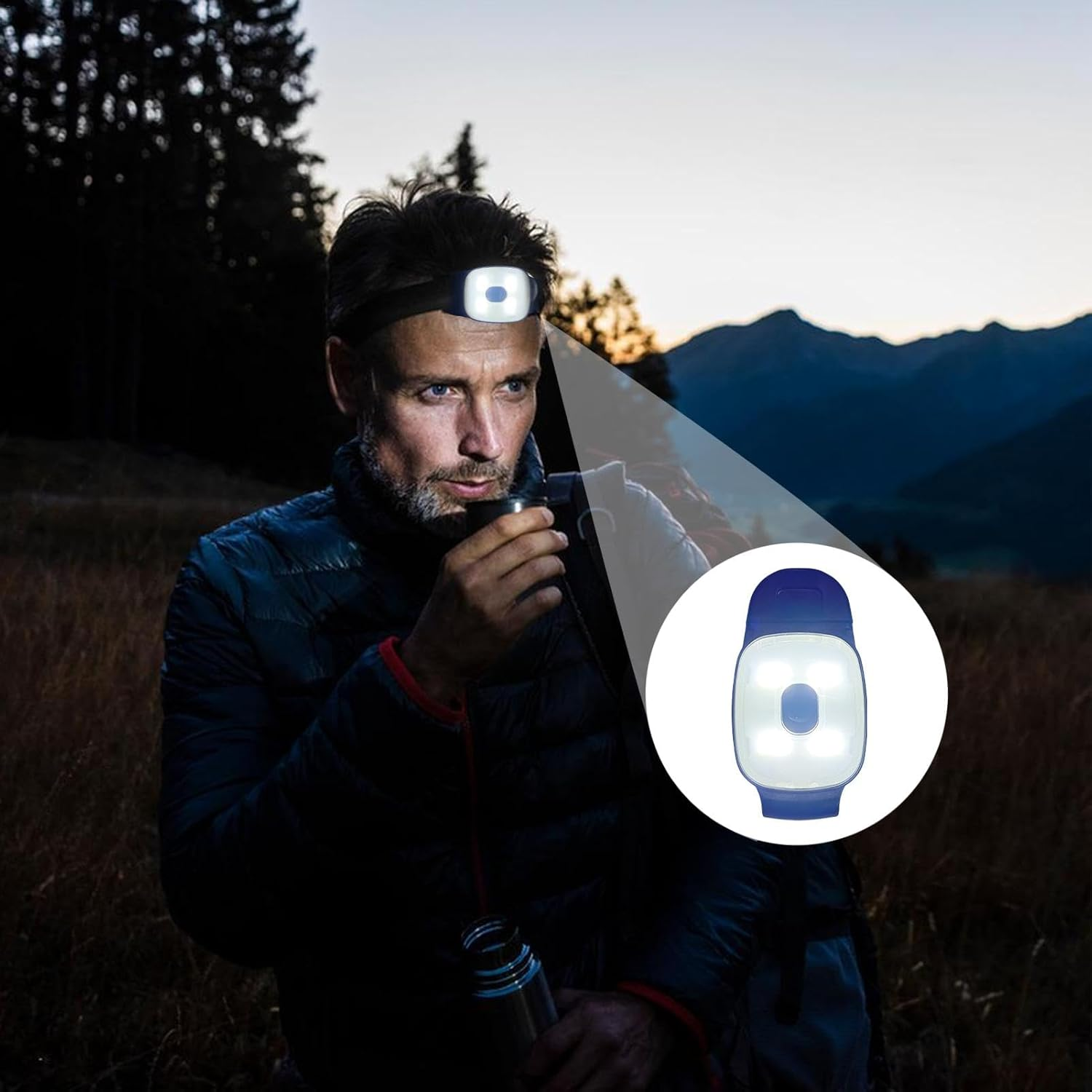 Wearable Running Lights | Clip Rechargeable Safety Lights,Wearable Hands-Free Jogging Light, Portable Running Light for Outdoor Activities - Red Light image number 6