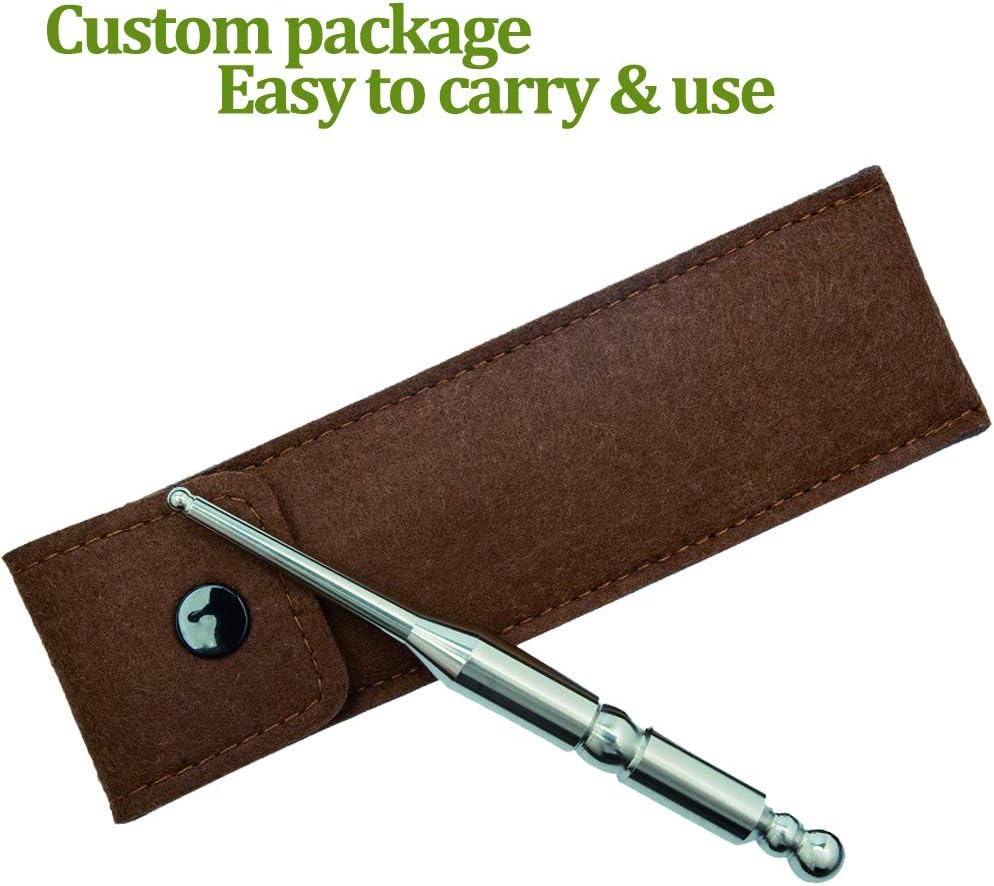 Stainless Steel Manual Acupressure Pen-Trigger Point Massage Tool-Reflexology Pressure Point Massager Tool for Relaxing Deep Tissue (S) image number 5