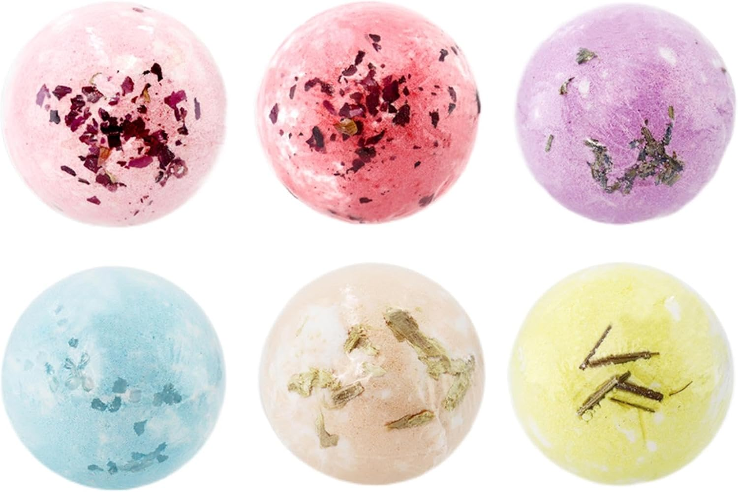 Lyanny Bath Salt Ball - Fizzy Shower Ball Set - Natural Bath Balls Set for Skin Nourishing, Bubble Shower Balls Set of 6, Relaxing Bath Balls image number 4