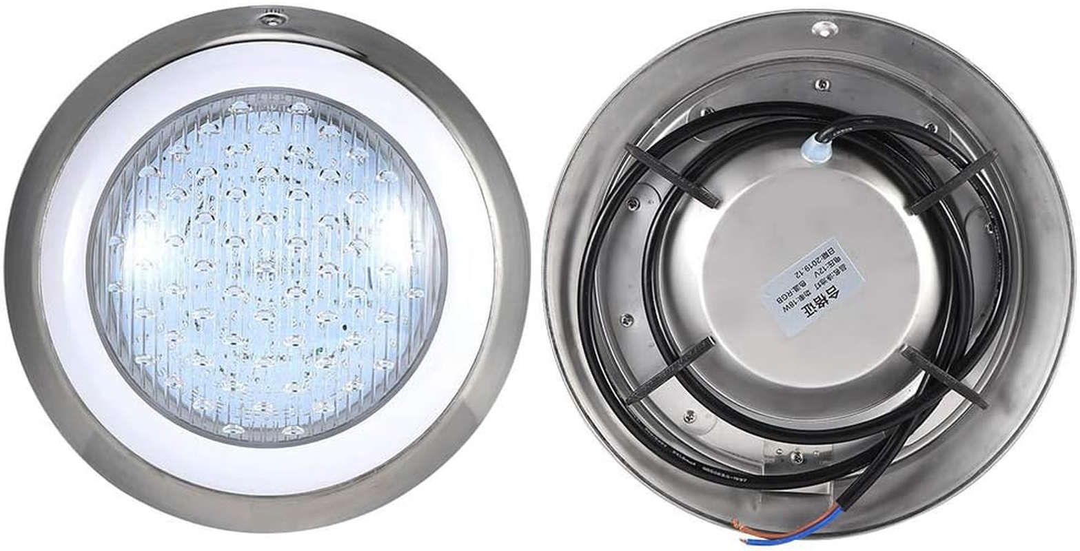 Underwater Light 18W RGB LED Lamp, 12V Stainless Steel, Colorful for Swimming Pool Spa Fountain - High Temperature Resistance, Easy Installation, Durable Pool Landscape Lighting image number 5