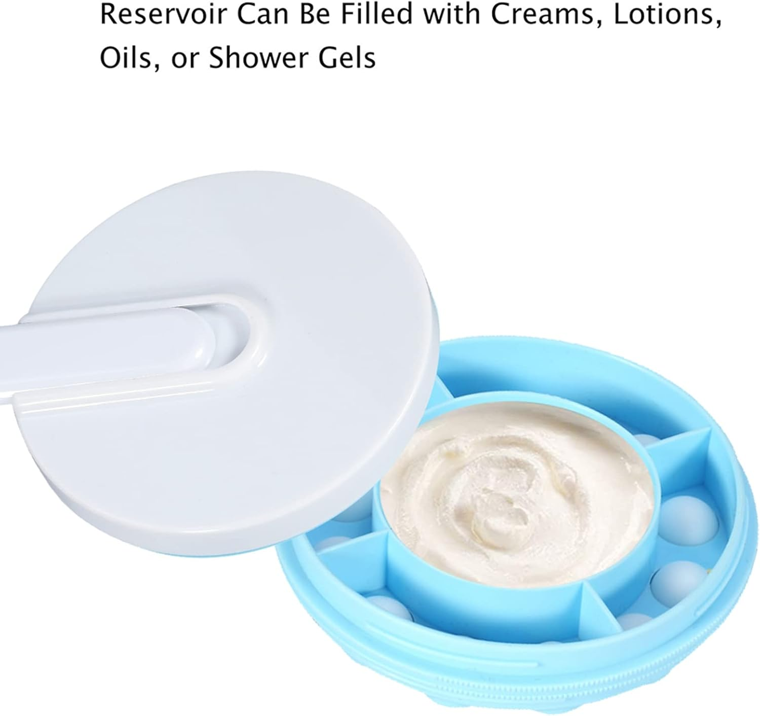 Back Lotion Applicator and Massager, Long Handled Handle for Sunscreen, Cream, Shower Gel on Back, Legs and Feet, Long Shower Brush And image number 2