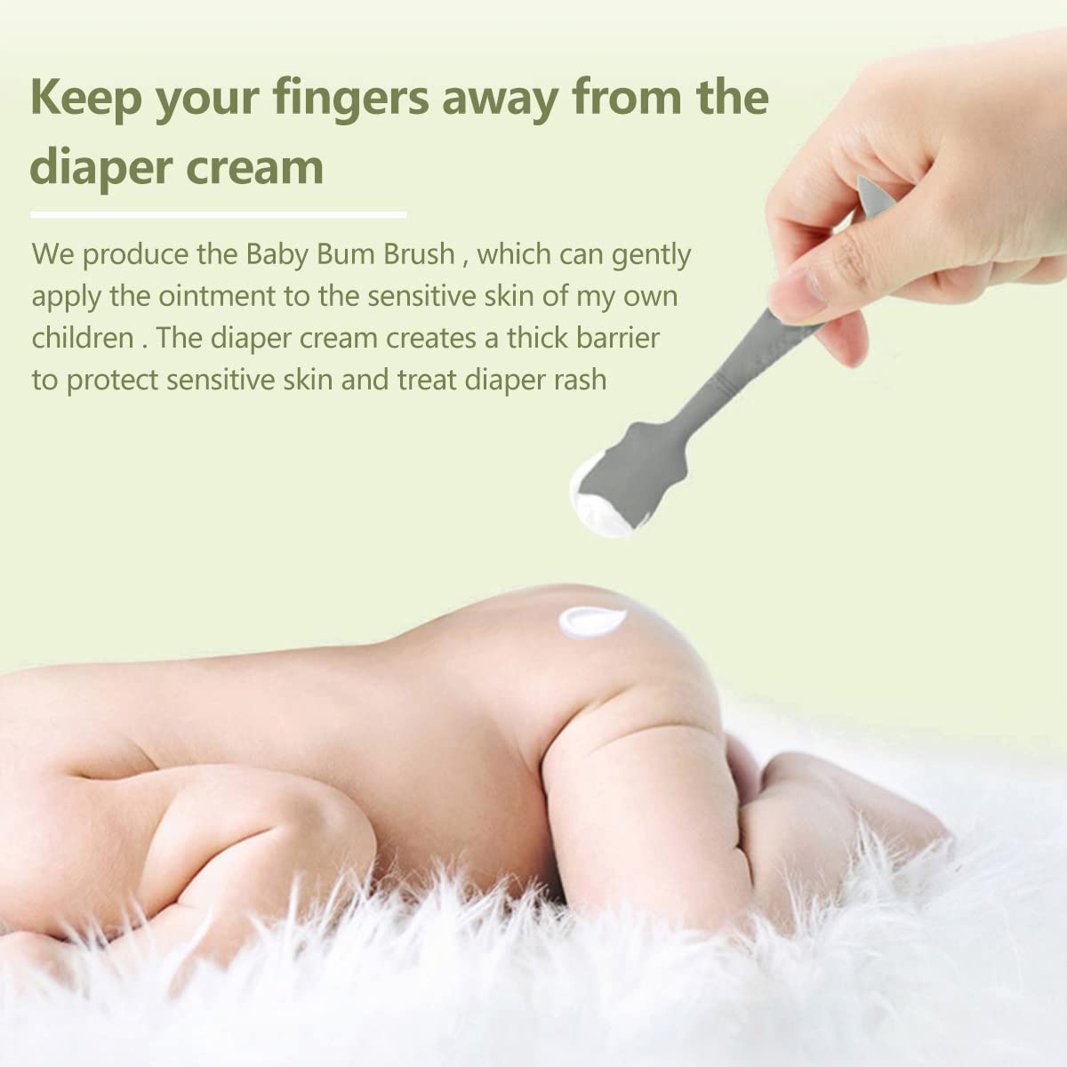 3Pcs 6.3Inch Baby Diaper Rash Cream Applicator Baby Cream Spatulas with Suction Cup Silicone Brush Multi-Purpose Tool Bpa-Free Butt Paste Spatula with Humanized Handle for Baby Newborn Multicolor image number 1