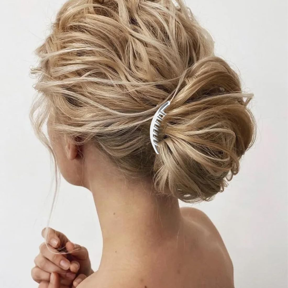 MIRKUZI Hair Combs Pack of 6 Hair Clip Teeth Hair Comb Hair Accessories Hair Clip Comb Women Girls Gift Hair Clip Comb Women Side Comb Hair Accessories image number 3