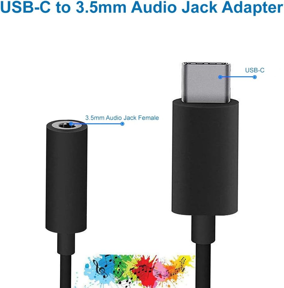 MMOBIEL USB C to 3.5Mm Audio Jack Headphone Adapter Compatible Samsung Galaxy S25(+)/S25 Ultra/S24(+)/S24 Ultra/S23(+)/S23 Ultra/S22(+)/S22 Ultra Xiaomi, Google Pixel 4XL, Oneplus 8 Etc. (Black) image number 5