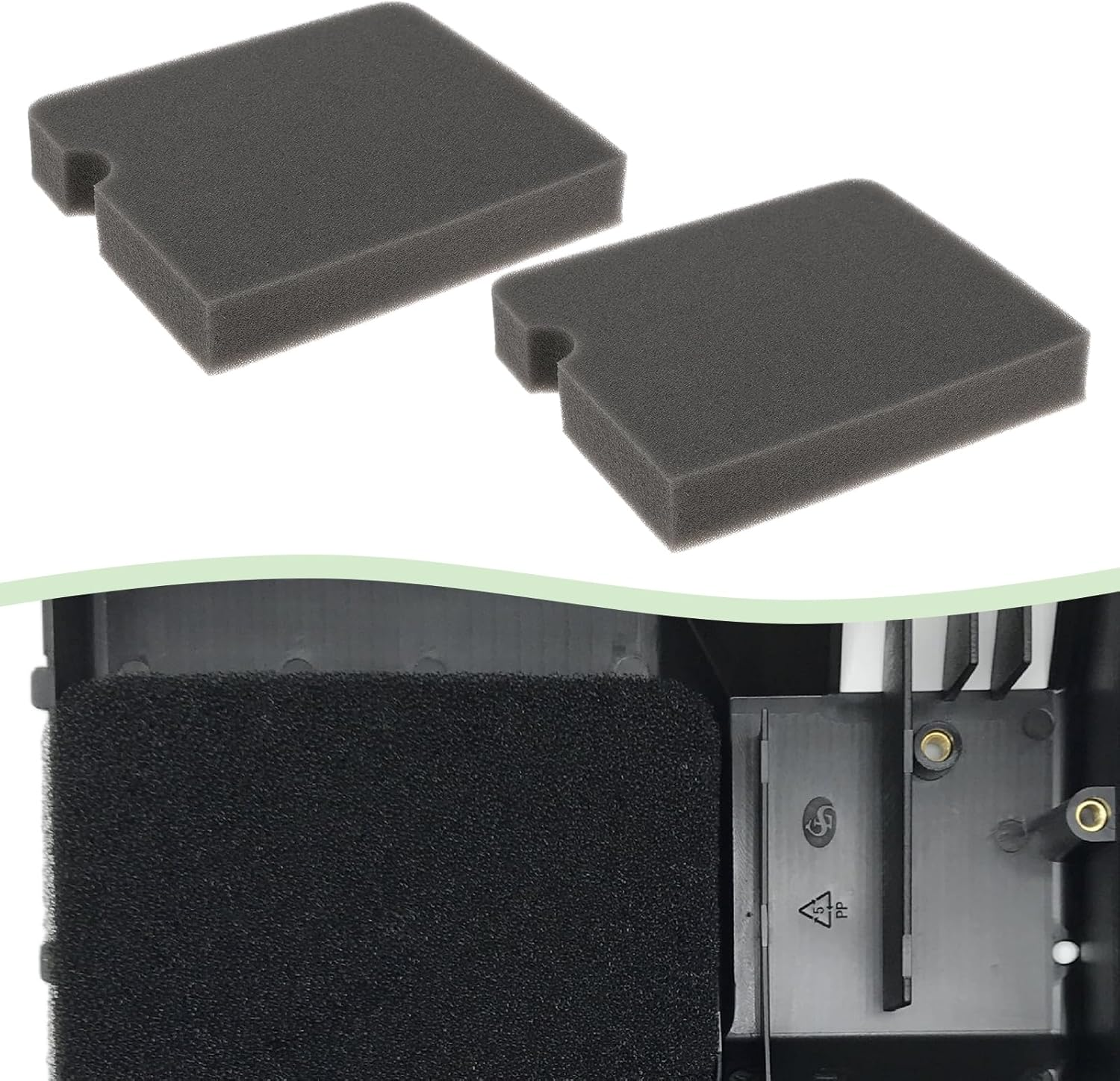 YINETTECH 2Pcs Square Air Filter Sponge Replacement Part 705911452077 Compatible with Predator Generator Air Filter 8750W 7000W 6500W 5500W 13HP 420Cc image number 5