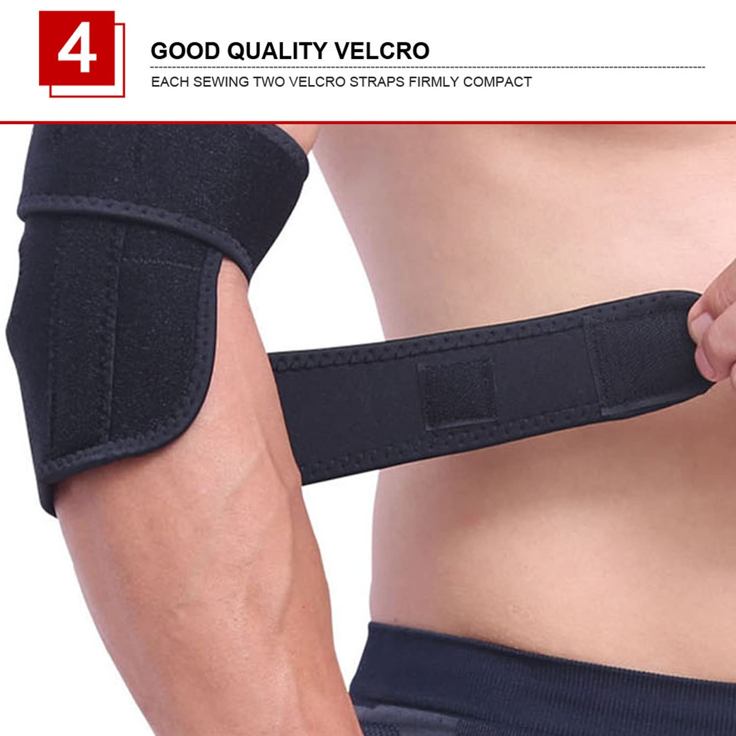 Adjustable Tennis/Golf Elbow Support Brace Strap Band Forearm Protection image number 5