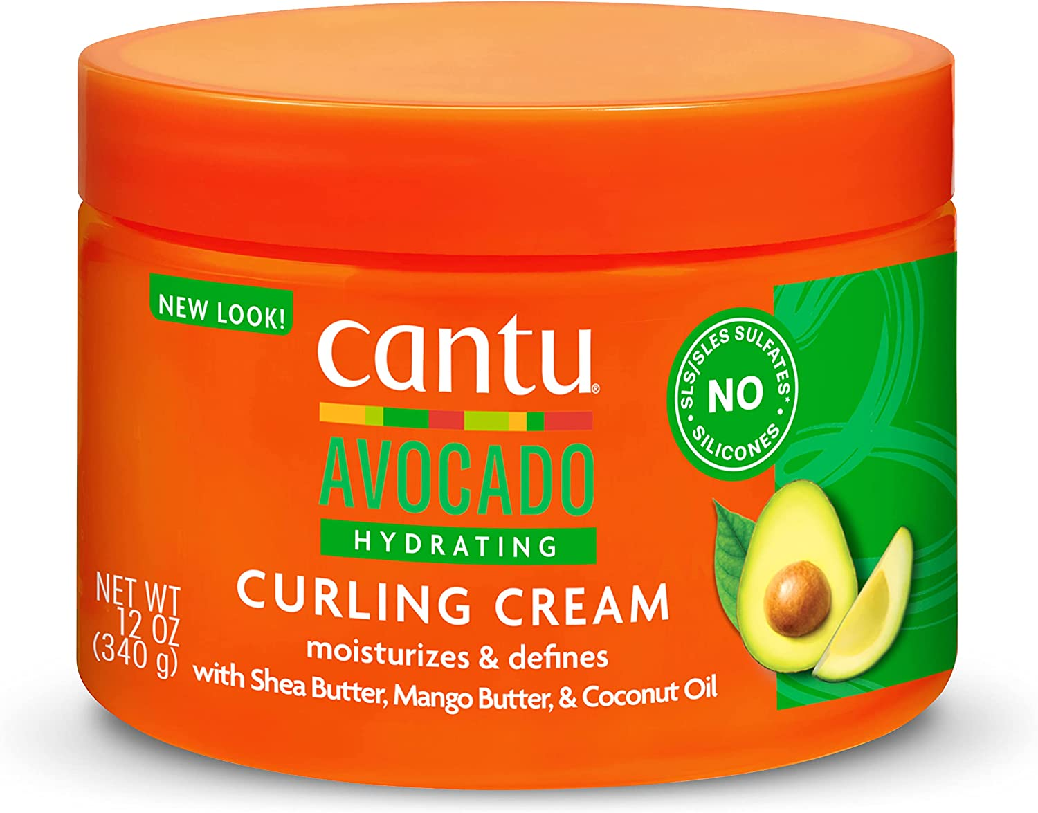 Cantu Avocado Silicone-Free Hydrating Curling Hair Styling Cream with Shea Butter, 12 Ounce (Packaging May Vary) image number 6