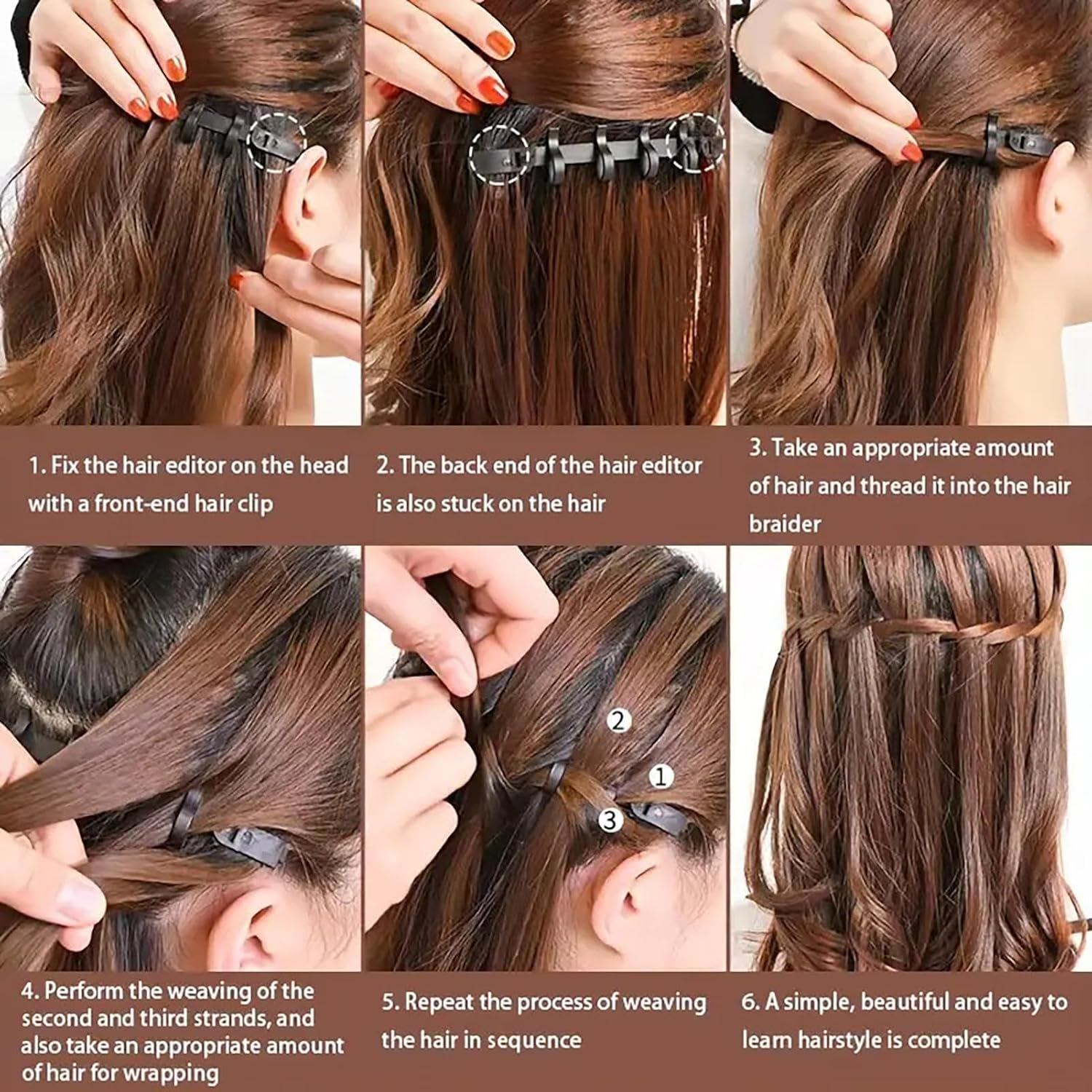 Hair Styling Tools - Ergonomic Hair Styling Set for Women | Hair Styling Accessories, Girls Hair Braiding Kit for Prom, Wedding