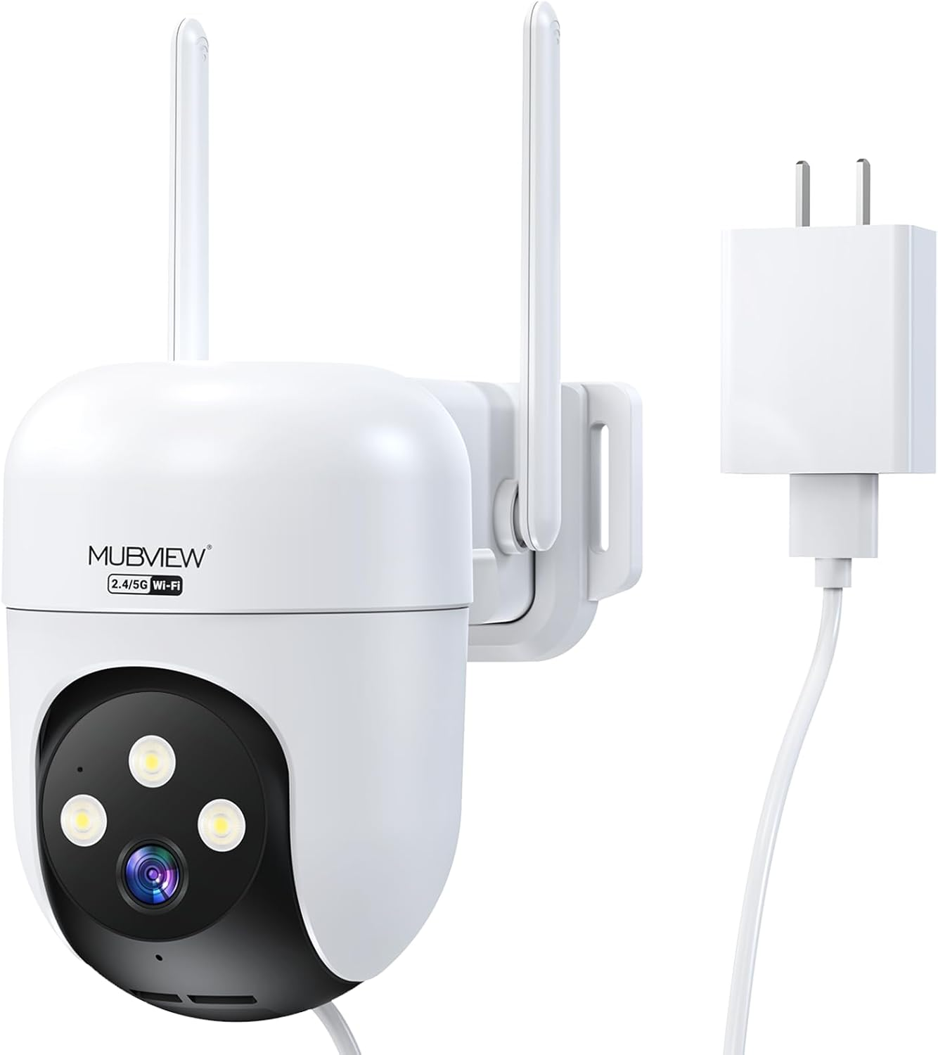 MUBVIEW 360&deg; Camera Surveillance Exterieur, Wired Outdoor Security Camera,5G/2.4G Wifi Home Security Cam with AI Detection, IP66 Surveillance Cameras Outdoor,2K Night Vision, Local & Cloud Storage image number 5