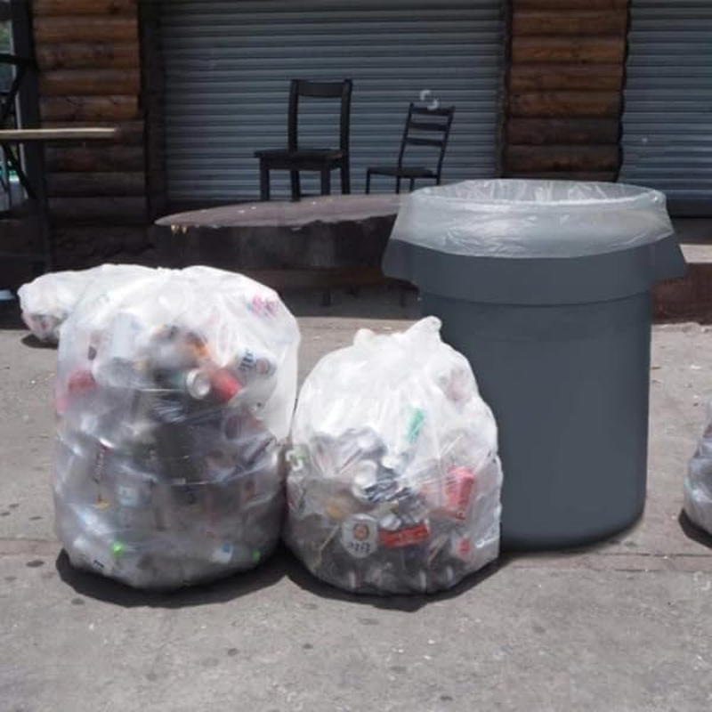 Garbage Bags 240L Carton of 100 - Clear Rubbish Bin Liners 140Cm X 113Cm - 22 Um Medium Thickness - Lavender Scented Waste Bags for Offices, Commercial Spaces, Household & Cleaning image number 2