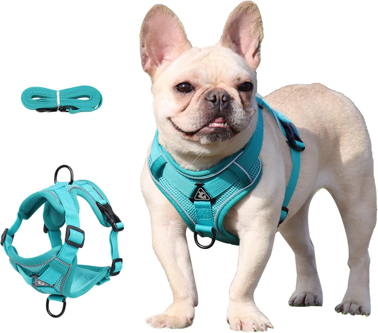 Air-Mesh Breathable Chest Harness, Dog Harness with Lead, Soft, Adjustable, Reflective, Anti-Pull Dog Harness, Adjustable Puppy Harness for Medium, Small, Large Dogs (XL) image number 2