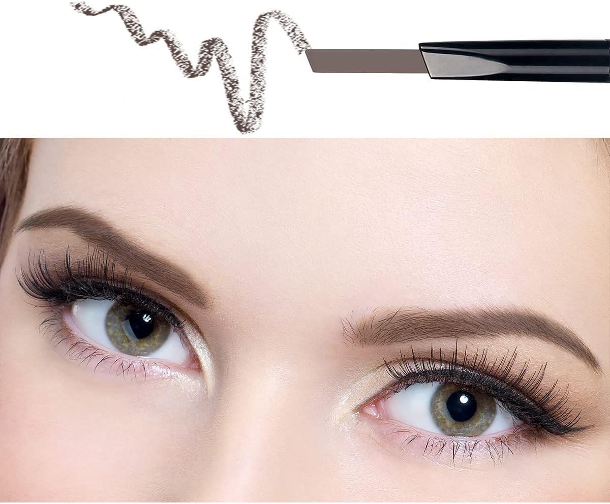 Eyebrow Pencil Black Waterproof Smooth Natural Cruelty Free (Black #1)