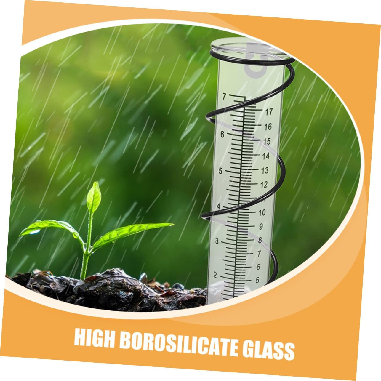 Balacoo 2Pcs Freeze Rain Gauge Replacement Tubes Plastic Accurate Rainfall Measurement for Outdoor Garden Lawn Easy to Use Lightweight and Portable image number 3