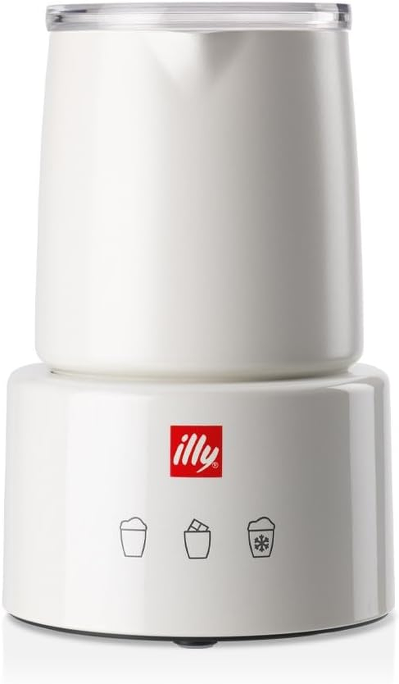 Illy Electric Milk Frother, White image number 1
