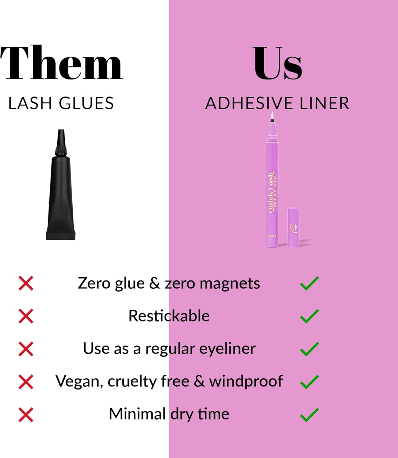 The Quick Flick 2 in 1 Adhesive Liner, Clear, 40 G - Black image number 6