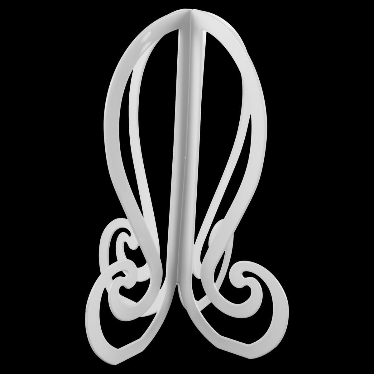 Gorise Wig Stand, Foldable Headstand, Portable and Durable Wig Holder for Short Wigs, Hats, Cosplay, Travel, White image number 6