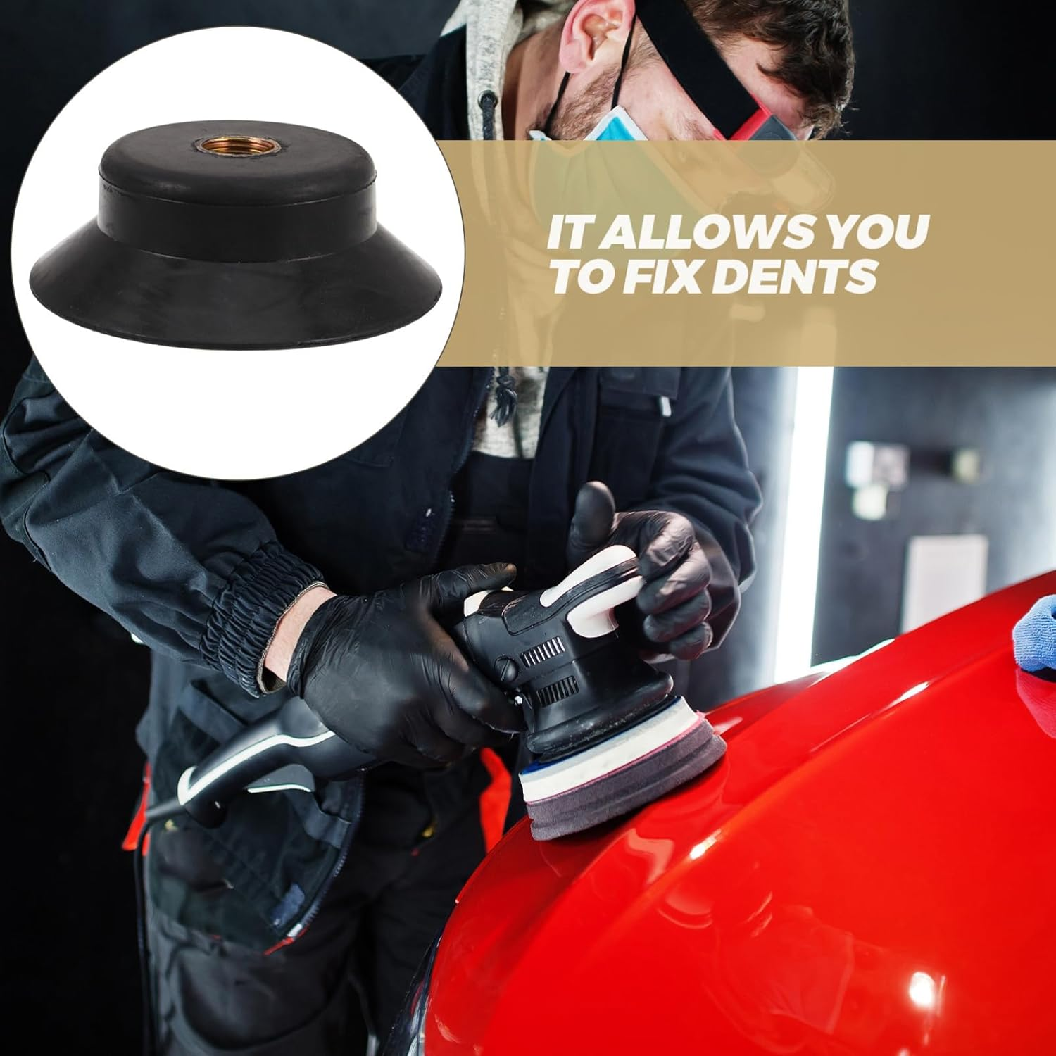 Iplusmile Pneumatic Dents Suction Cup Automotive Dents Repair Kit for Car Body Repair image number 6