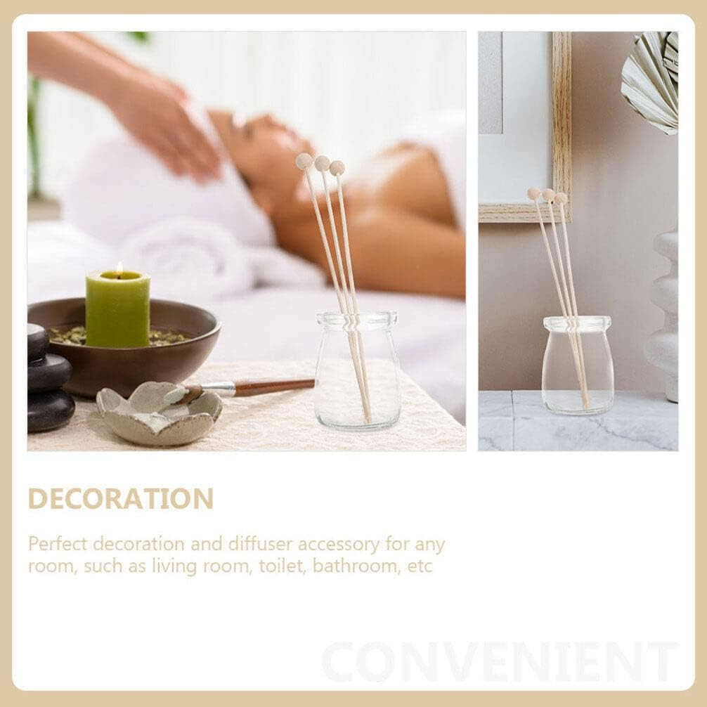 FOMIYES 30Pcs Rattan Wood Sticks for Essential Oil Diffuser Aromatherapy Replacement Fragrance Volatile Sticks for Home Spa Aroma Diffusing image number 5