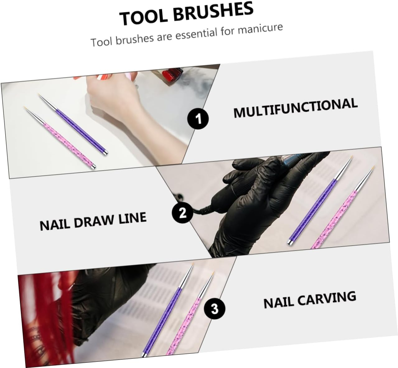 EPIGEIST Liner Clean Art Kit Gel Set Manicure Pen Brush Gel Nail Lamp Thin Supply Cuticle Tool Make Semi Lamp Polish Gel Nail Polish Uv Light Nail Kit Ink Light Builder 3D Ombre Uv Block Nail Brush Sticker Bristle Electric Glue Electric Nail Clipper Sculpture Sculpt Clipper Lead Clip Rhinestone image number 1