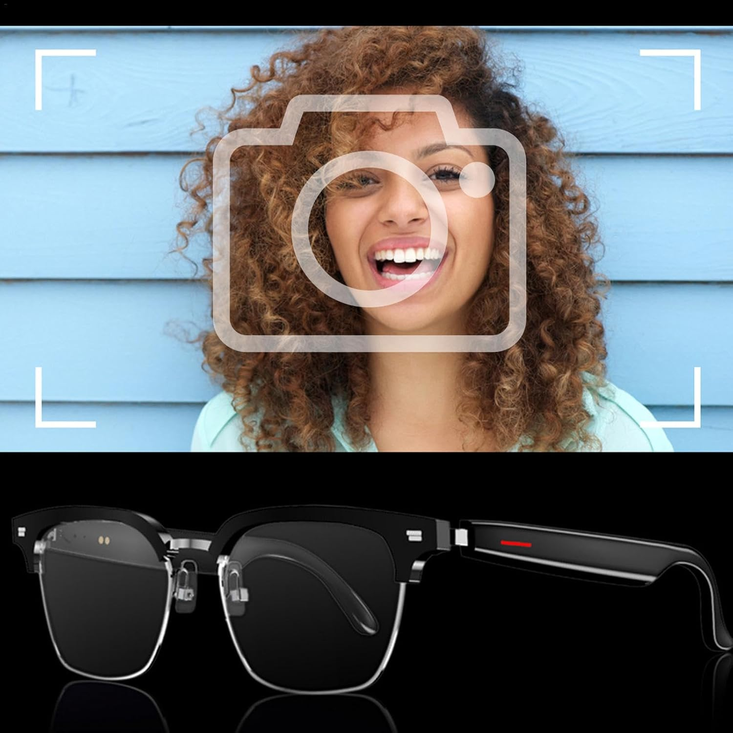 Smart Glasses Speakers | Indoor Entertainment Smart Glasses - Wireless Indoor Entertainment Glasses for Men Women Answer Calls - B image number 4