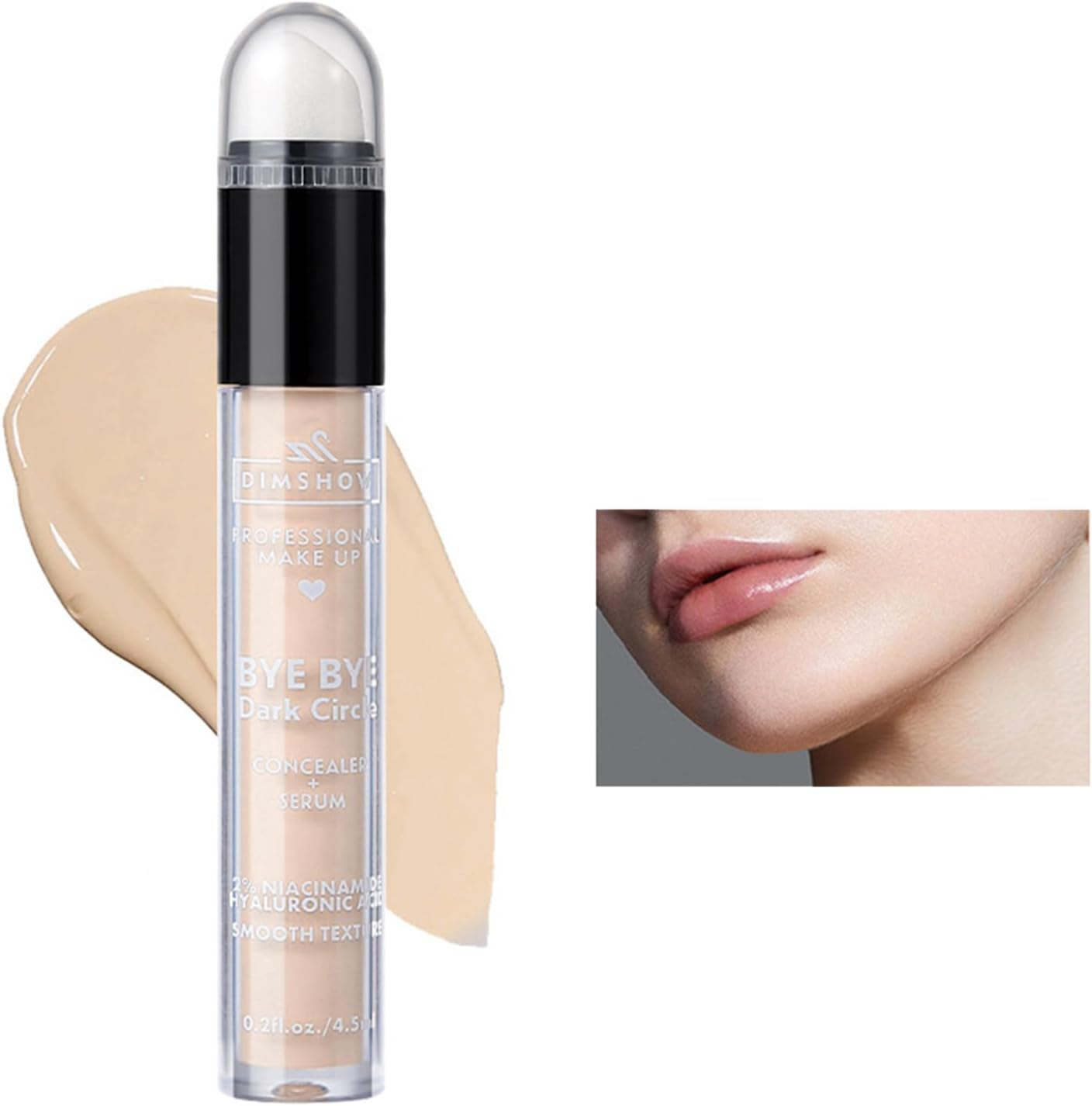 Yizyif Hydrating Light Ivory Concealer Full Coverage Brightening under Eye Makeup for Lightweight Satin Finish Type 1 One Size - Type 3 image number 6