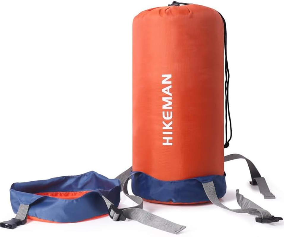 AIMALL Waterproof Compression Stuff Sack Outdoor Camping Storage Bag Sleeping Bag Cover, Adjustable Straps, 4 Sizes, Tear-Resistant image number 5