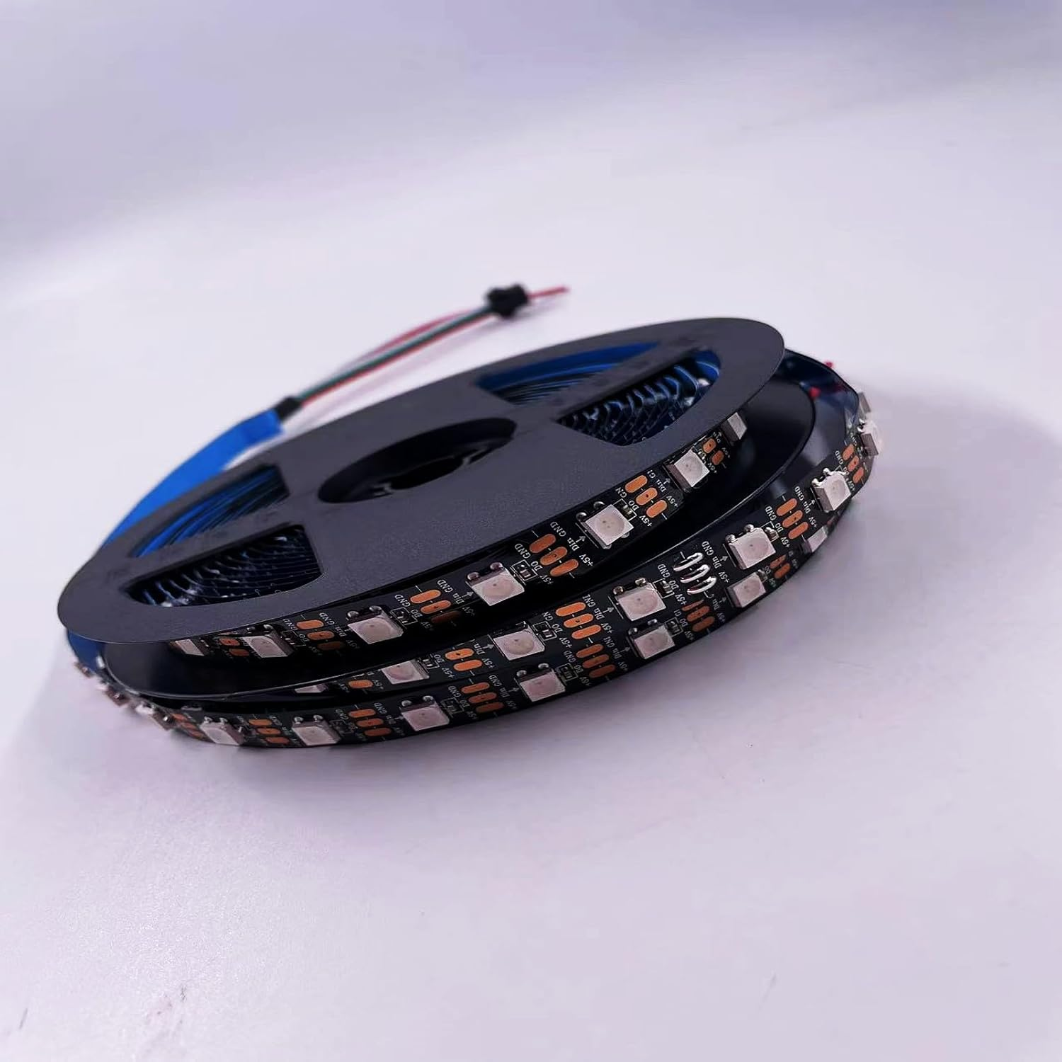 Ws2812B LED Strip, 16.4 Ft Independently Addable FCB LED Strip, 300 Pixels Digital Programmable LED Strip with Catch-Up Effect, Smart Color Suitable for DIY Projects. image number 6