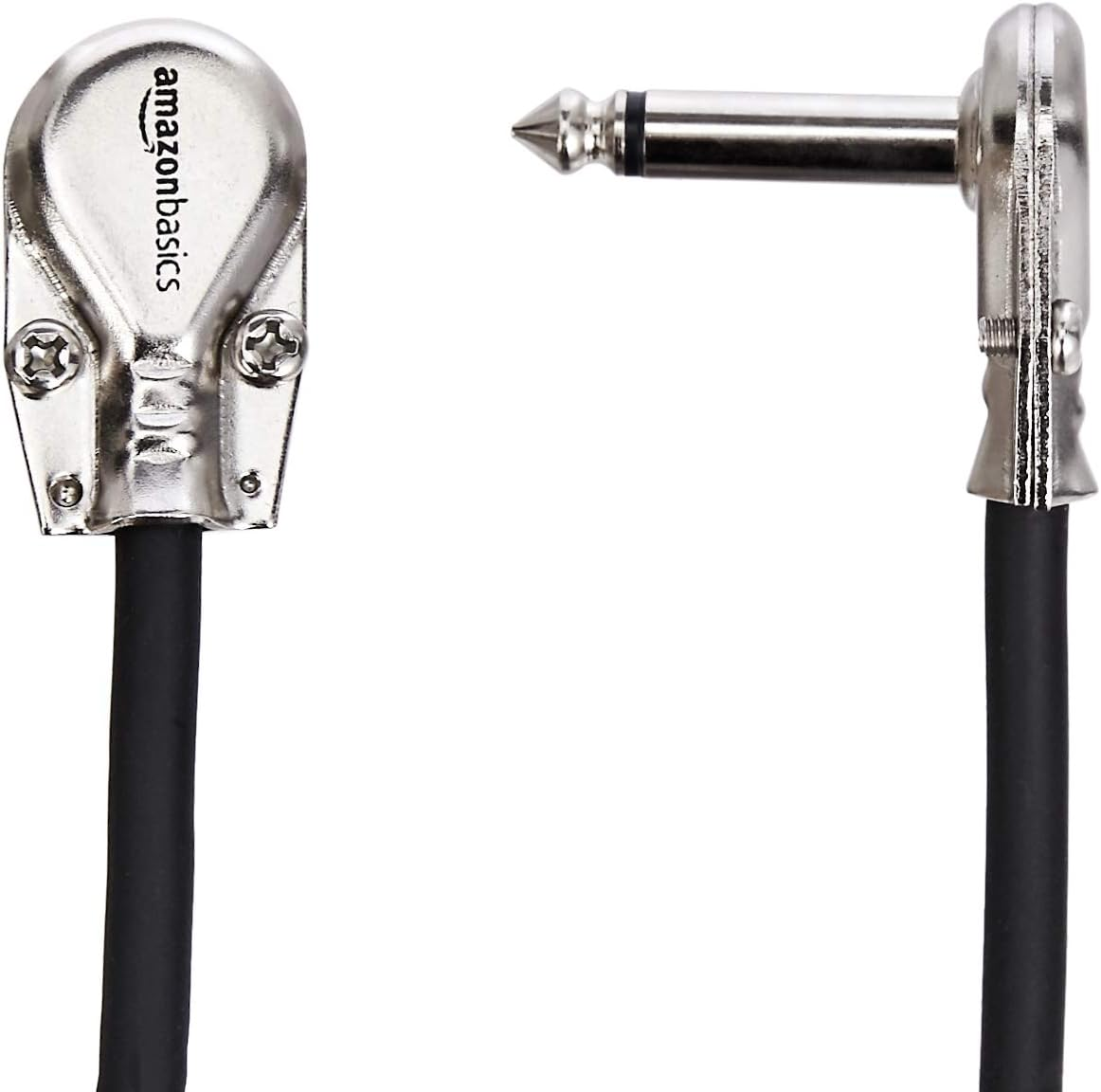 Amazonbasics 1/4 Inch Guitar Patch Cable - Right Angle, 15.2 Cms Length, Pack of 6 image number 3