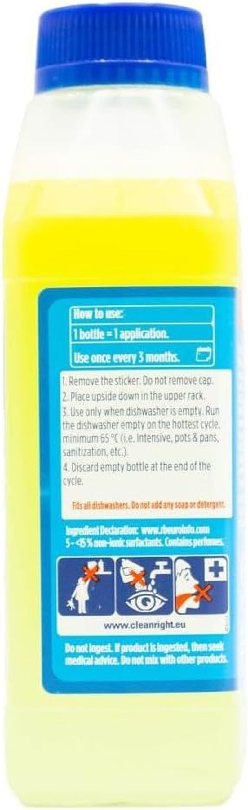 Finish 250Ml Dishwasher Cleaner Active Lemon image number 1