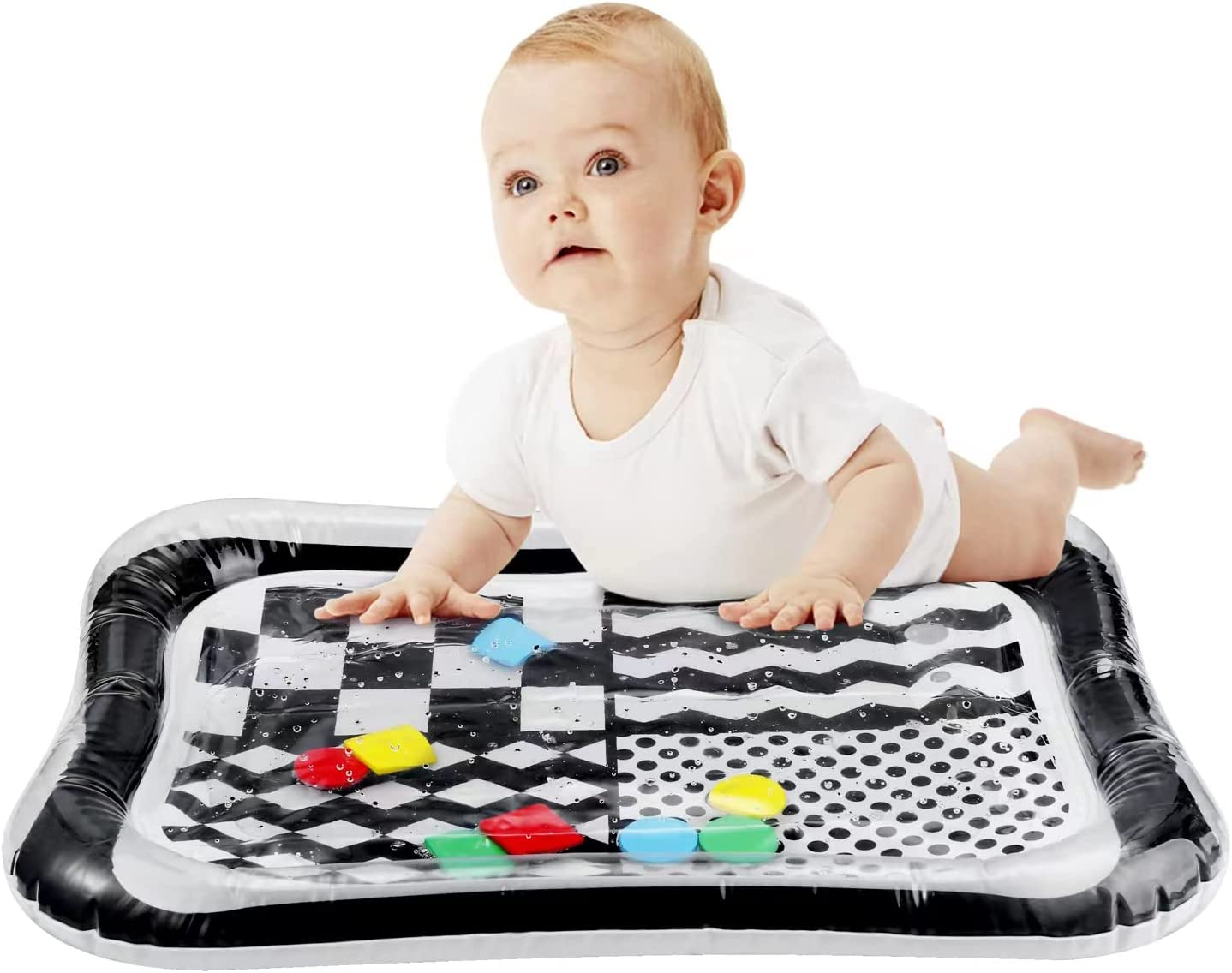 Pandaear Tummy Time Water Mat for Baby, Inflatable Water Play Mats Toys for Infants Newborn Toddlers 3 6 9 Months Girls and Boys image number 6