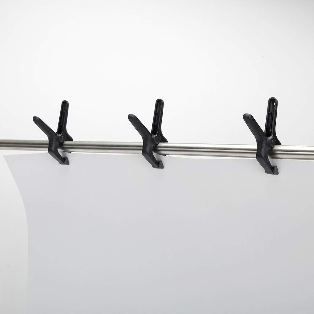 Amazon Basics 14-Piece Nylon Spring Clamp Set, 6 Pack of 12.7 to 0.63-Cm , 4 Pack of 10.6 to 1.2-Cm, 4 Pack of 15.2 to 1.2-Cm, Black/ Grey image number 2