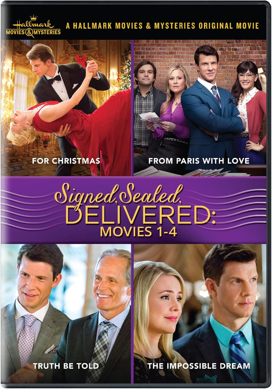 Signed, Sealed, Delivered Collection: Movies 1-4 (For Christmas, from Paris with Love, Truth Be Told, the Impossible Dream)