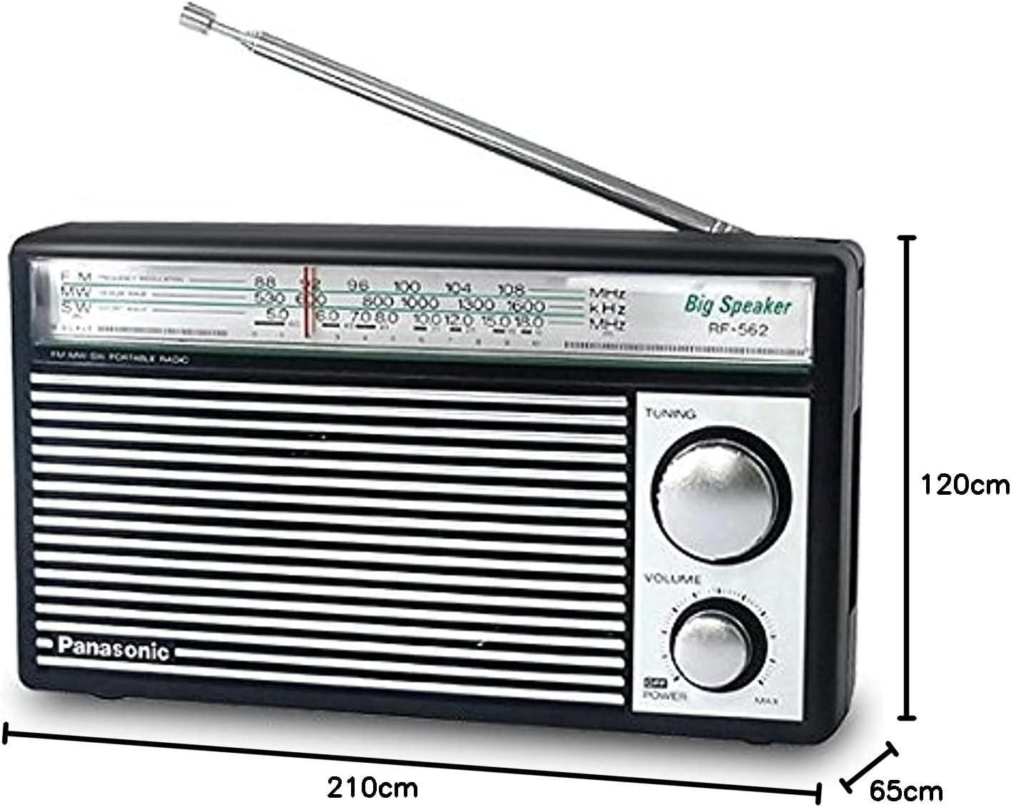 PANASONIC RF-562D AM FM SW Shortwave Transistor Radio image number 2