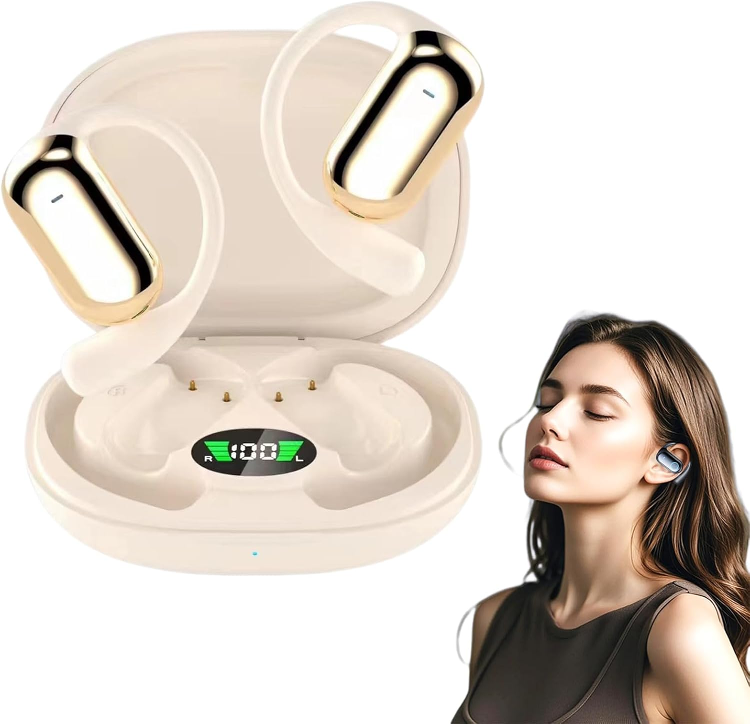 Linguawave Pro Real Time AI Translation Earbuds, Linguawave Pro AI Earbuds, Wireless Earphones Bluetooth Headphones with HD Sound, Ideal for Travelers, Business & Language Learners (Black)