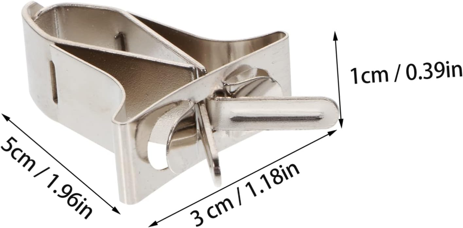 TEHAUX Bird Cage Food Feeding Clamp Parrot Feeding Clamp 2Pcs Metal Bird Food Clips Easy Install Non-Slip Durable Material image number 5