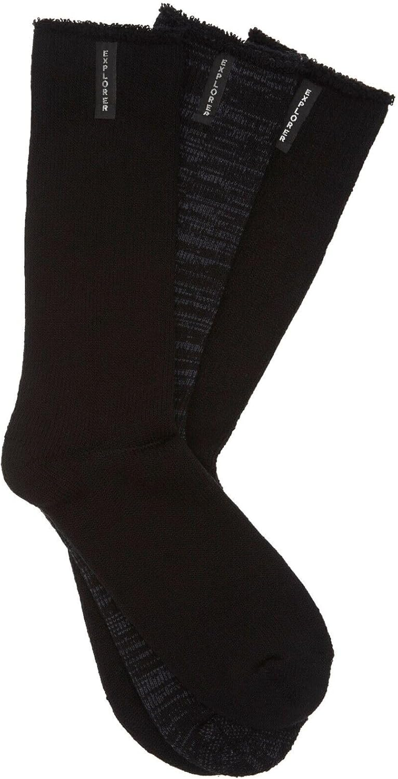 3 X Bonds Explorer Original Cotton Crew Socks Black image number 1