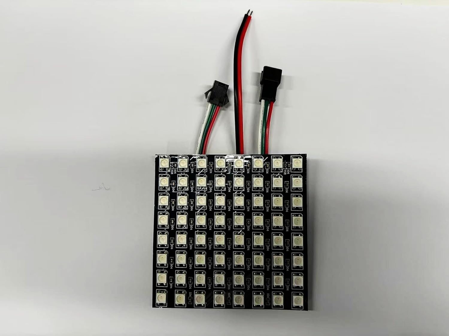 WS2812B LED Matrix Panel, 8X8 Digital RGB Pixels, Pre-Wired Connectors, Black PCB (&lrm;8X8 64 Pixels) image number 6