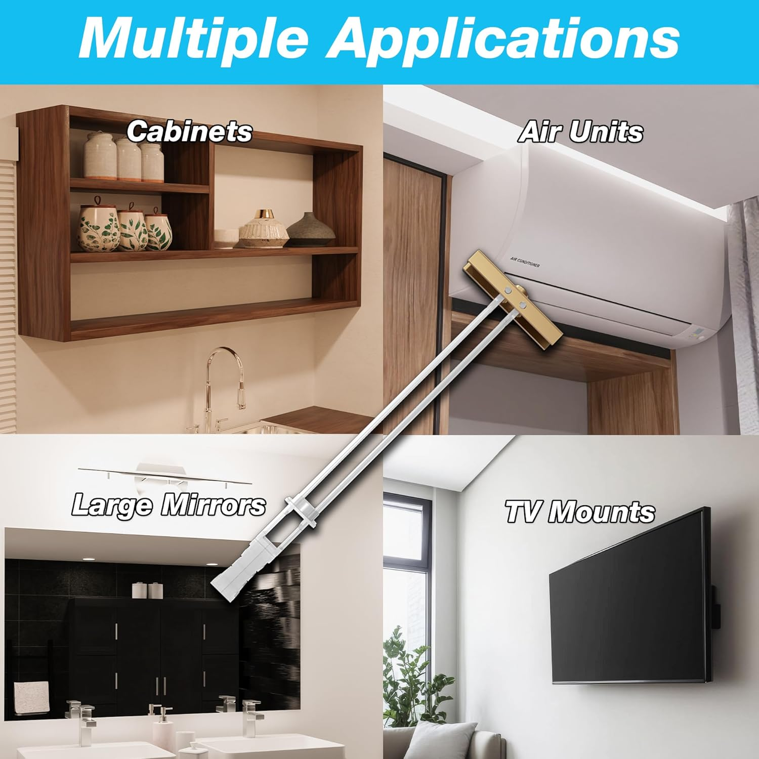 TOGGLER SNAPTOGGLE BB Toggle Anchor with Bolts, Zinc-Plated Steel Channel, Made in US, 3/8" to 3-5/8" Grip Range, for 1/4"-20 UNC Fastener Size (Pack of 10) image number 4