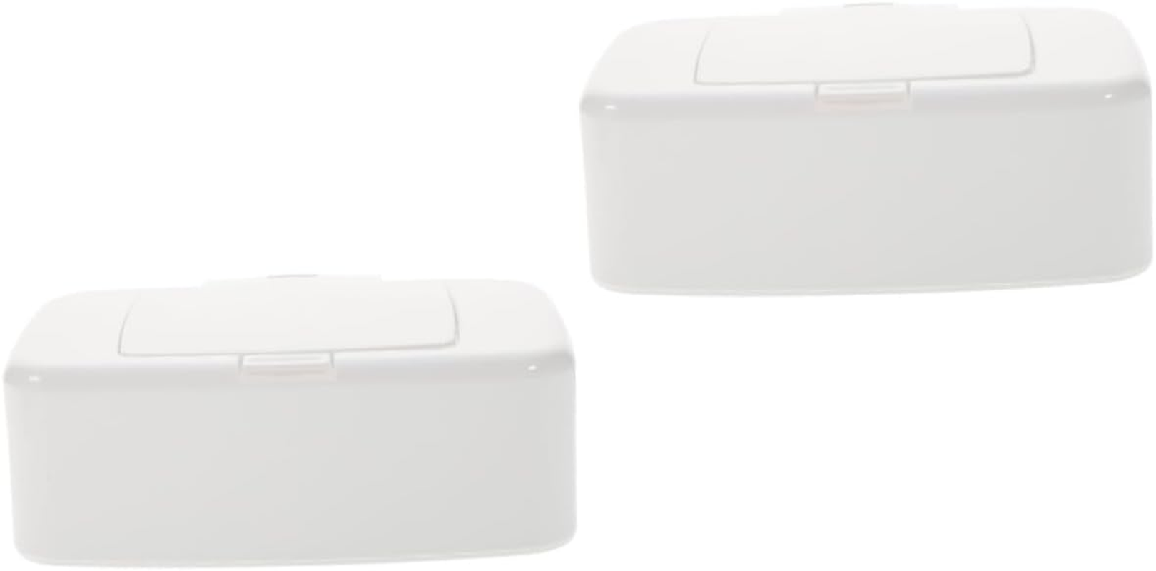 2Pcs Family-Friendly Wet Tissue Holder Refillable Wipe Dispenser Box for Home Travel image number 2