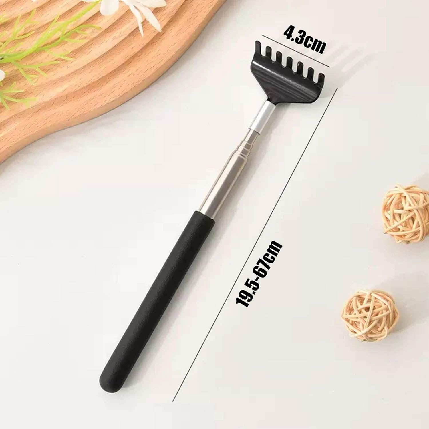 BGENHPON Back Scratcher, Portable Telescoping Back Massager 7.87-26.77 Inch for Itch Relief, 3 Pack