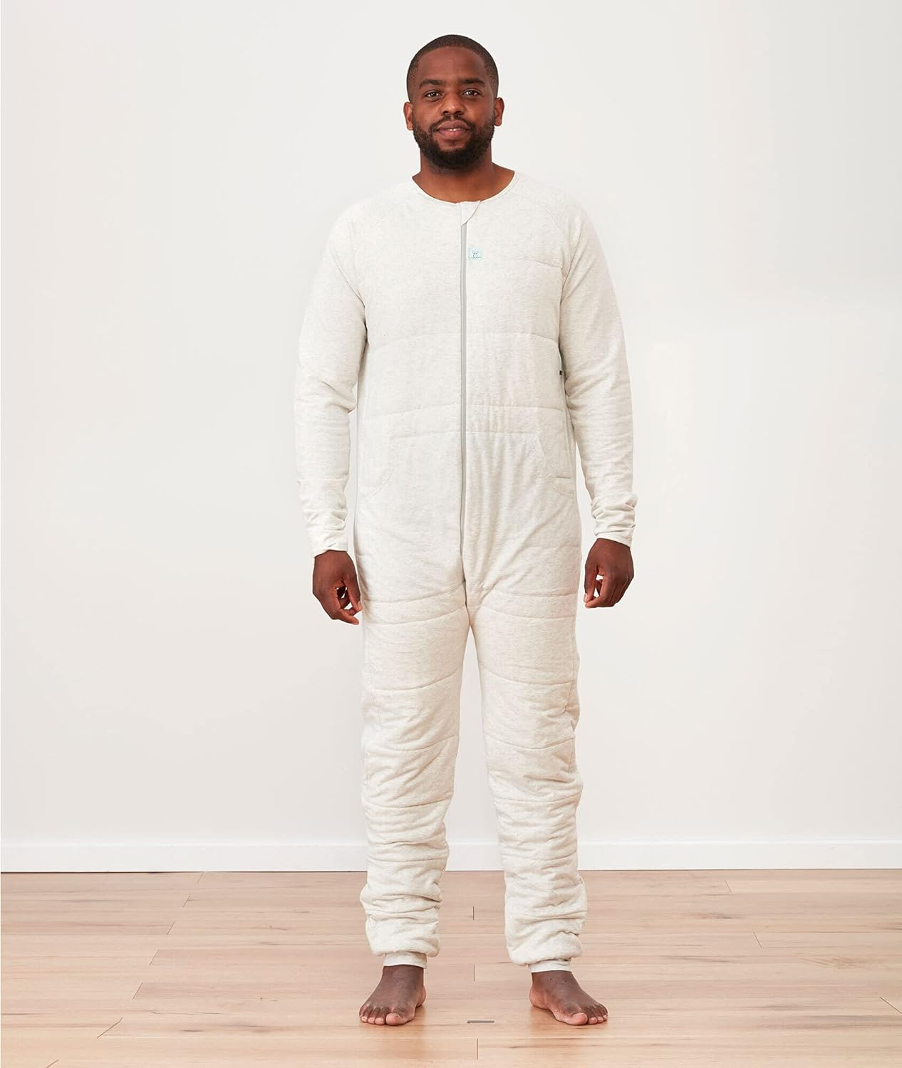 Ergopouch Organic Cotton Sleep Onesie, 2.5 TOG, Adult Size 10-12, Grey Marle image number 3