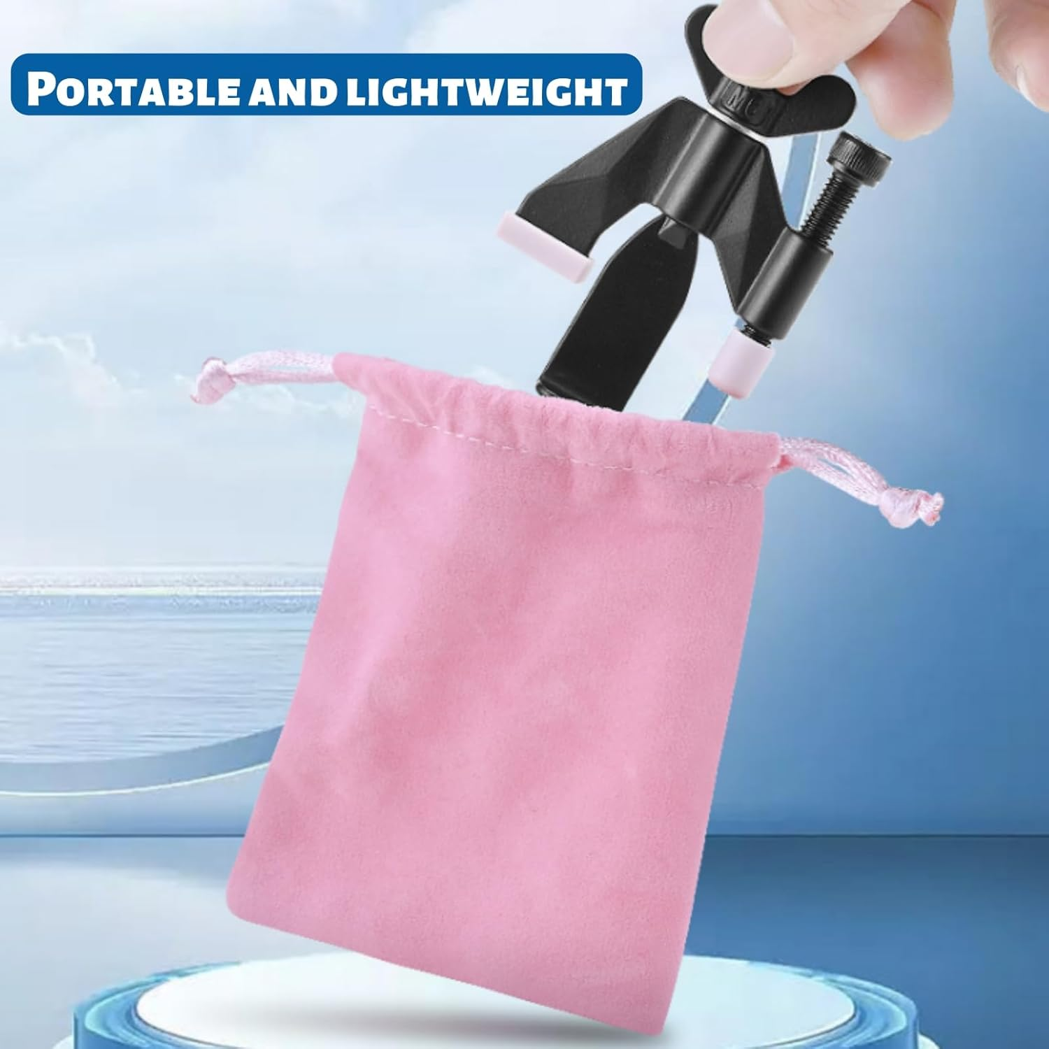 Suytvenxau Upgraded Portable Door Lock - 304 Stainless Steel Hotel Door Safety Lock for Home Security, Door Hardware & Locks for Travel, Hotel, Apartment, College - Extra Secure Lock W/Bag, Black image number 5