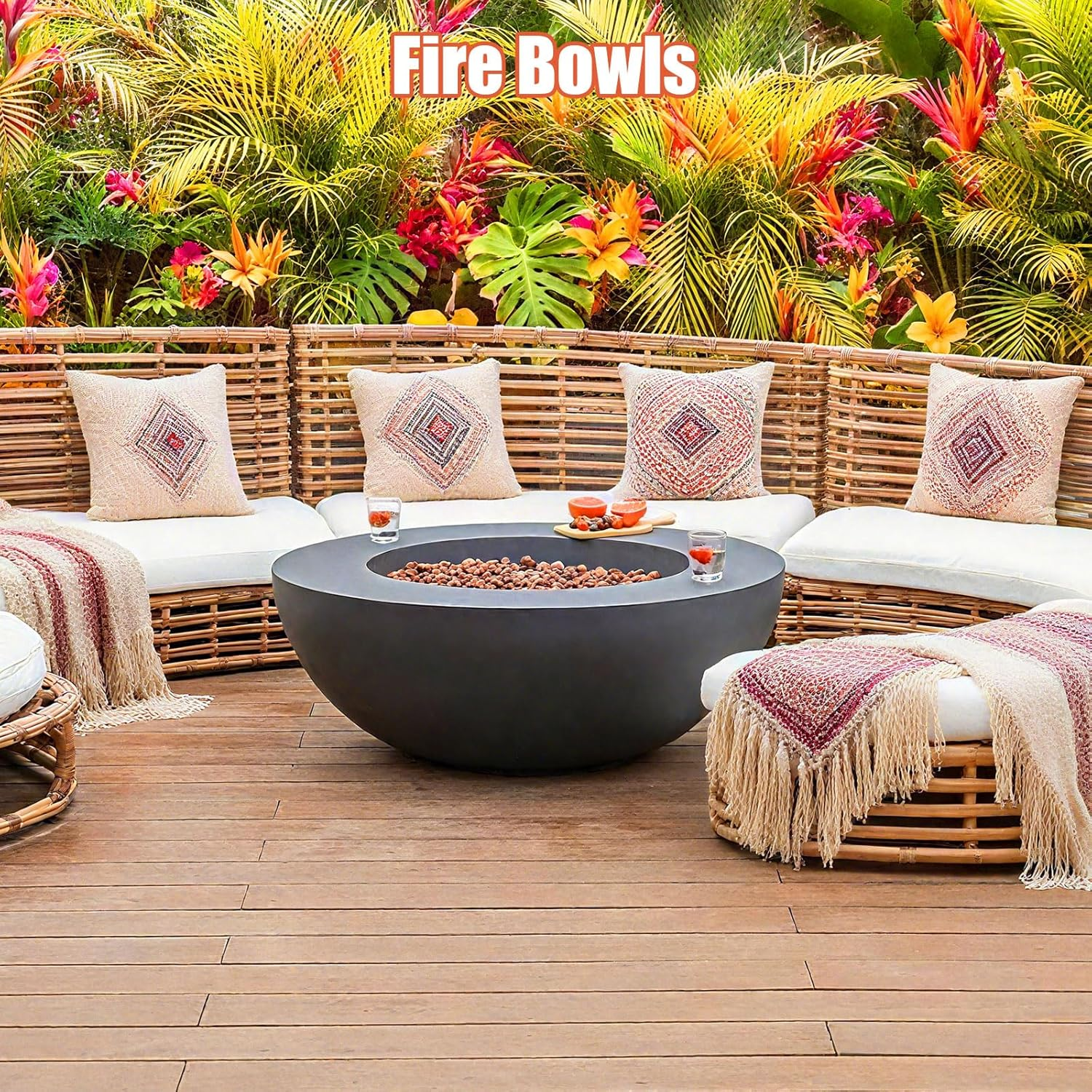 10 Pounds Red Lava Rocks for Fire Pits, Fireplaces, Perfect for Gas Log Sets, Gas Grills, Landscape Design, Suitable for Both Indoor and Outdoor Applications (1.2"-2") image number 4