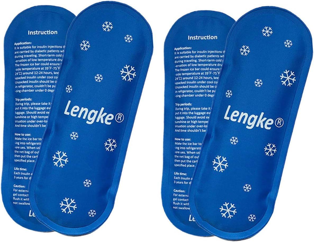 Ice Packs for Insulin Travel Case - Reusable Cooler Suitable for Diabetic Insulin Storage Bag