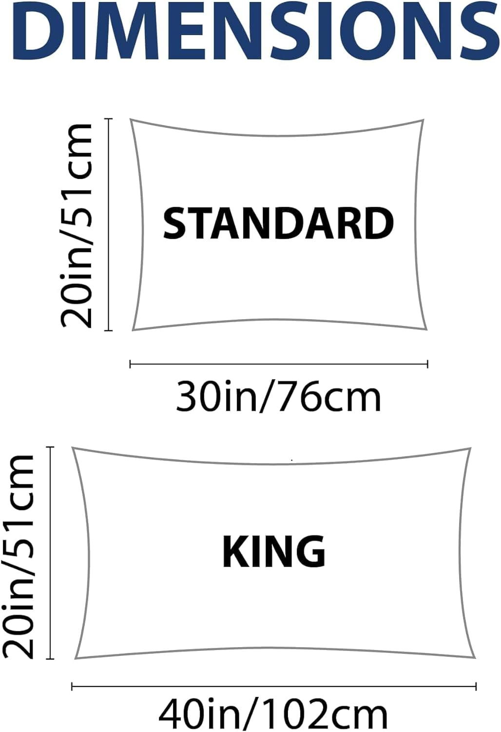 Cathay Home Hospitality 2-Piece Standard Pillowcase Set Hotel Collection - Twin, Twin XL, Full, Queen - Wrinkle & Fade Resistant Double Brushed Ultra Soft Microfiber - Grey, Standard (20" X 30") image number 6