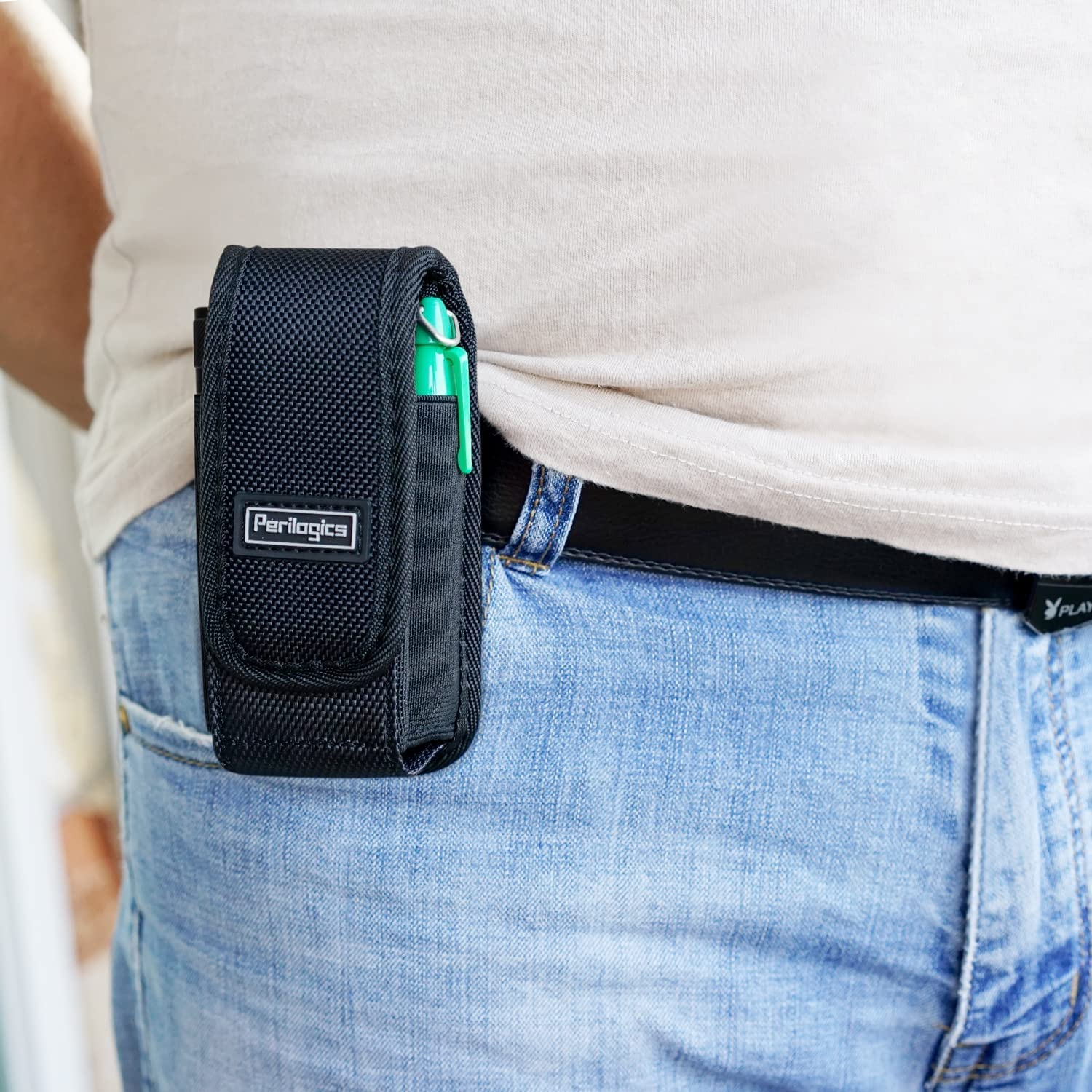 Leatherman Sheath Replacement by Perilogics. Magnetic Closure Pouch Fits Wave plus Wingman Charge Surge Super Tool 300 Signal Free P2 P4. Fits Tool up to 4.5 Inch in Length Black image number 1